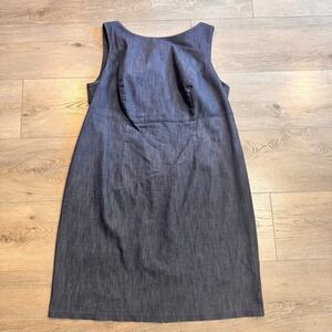 I.N. Studio Woman Dress Plus Size 16W Denim Blue‎ Sleeveless Career Work